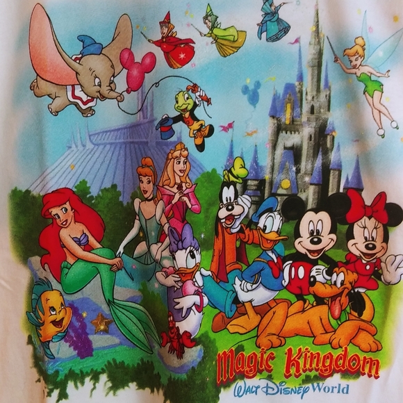 Walt Disney World Tee Shirt White Size 18-20 - Picture 3 of 5